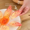 thumbnail image 3 of Fruit Carving Knife, Stainless Steel Antislip Engraving Blades Fruit Carving Tool, Triangular Shape Channel Knife Tool for Home Kitchen, 3 of 9