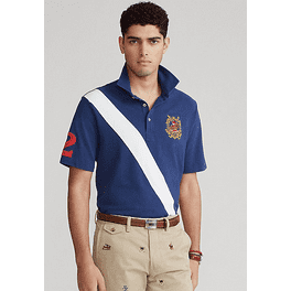 Polo RL Men's Big and Tall Black Watch Polo Team Shirt