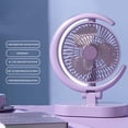 thumbnail image 4 of shyuyusa Household Portable USB Rechargeable Fan With Light Foldable Cooling Fan For Home Office Outdoor Use, 4 of 7