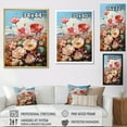 thumbnail image 4 of Designart "Bouquet Diversity In Meadows I" Flower Field Floater Framed Wall Art Living Room, 4 of 5