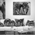 thumbnail image 4 of Designart Lions in Black and White - Animal Photo Throw Pillow - 12x20, 4 of 5
