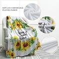thumbnail image 3 of Sunflower Blanket Floral Print Throw Blanket Soft Warm Lightweight for Chair Sofa Couch Kids Girl Adult Women Gift for Birthday Christmas 50"x60", 3 of 6
