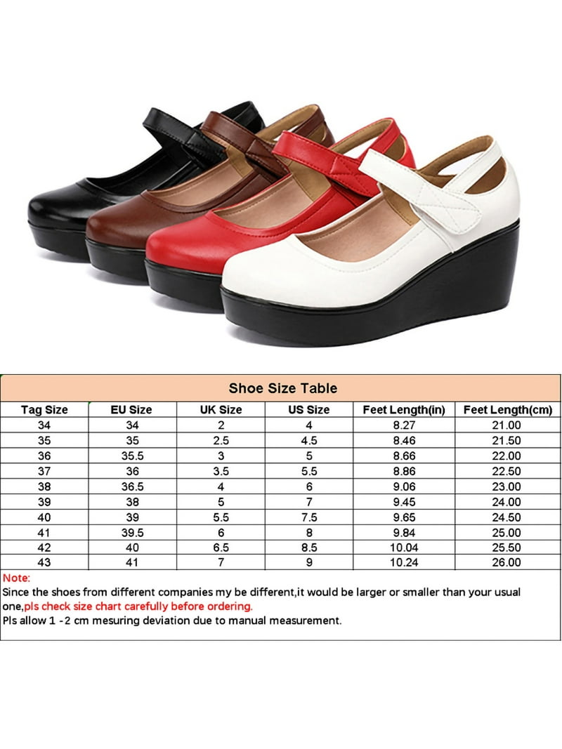 Ritualay Women Mary Jane Ankle Strap Pumps Wedge Casual Shoes