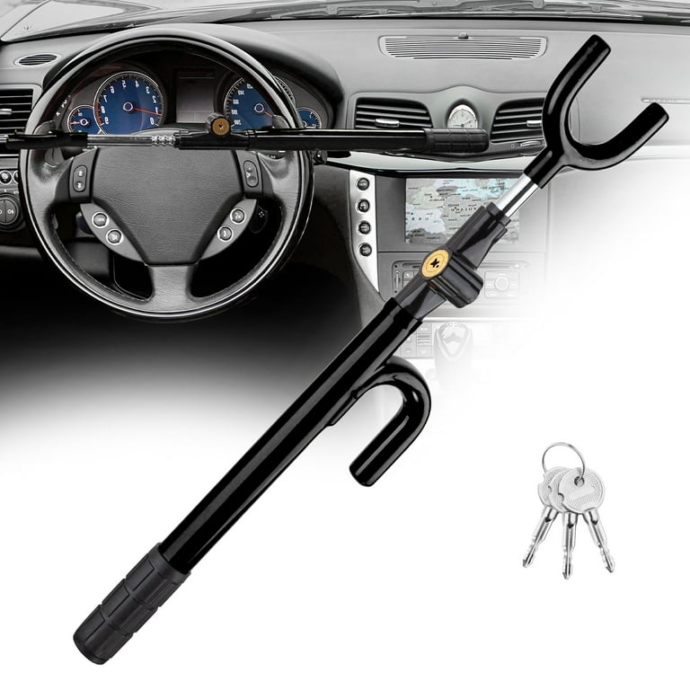 CARTMAN Steering Wheel & Pedal Lock, Black Anti-Theft photo 1