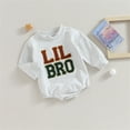 thumbnail image 4 of ENFLASH Toddler Baby Boy Bodysuit Brother Matching Sweatshirt Romper Fall Winter Clothes -&nbsp; LIL BRO, 4 of 5