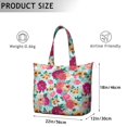 thumbnail image 5 of Flower Women's Large Weekend Travel Bag Moving Canvas Handbag Thick Double Layer Beach Weekend Travel Unisex Hospital Maternity Delivery with Toiletry Waterproof, 5 of 5