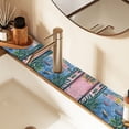 thumbnail image 2 of Yayeee Faucet Mat for Kitchen Sink 14.7" Diatomite Long Splash Guard Pad, Pink Window, 2 of 7
