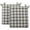 Check Taupe, variant on Klear Vu Porch Rocking Chair Cushions Set, Suitable for Living Room Rockers, Stylish Seat and Back Pads Include Fabric Ties, 20" X 17" X 2”, Black/White