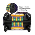 thumbnail image 4 of Kdxio Happy Mardi Gras Pattern Luggage Cover for Travel,Elastic and Durable,Fits 18-32 Inch,Anti-Scratch Suitcase Protector, 4 of 9