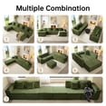 thumbnail image 3 of SOULART 133.84" Boneless Sectional Couch,U Shaped Modular Sectional Sofa, Cloud Couches for Living Room, No Assembly Required, Green, 3 of 16