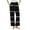 Black, variant on Tnhcen Women's Color Block Stripe Flannel Pajama Pants Fleece Thermal Sleepwear with Pockets Soft Lounge Pants High Waist Elastic S-3XL Multiple Colors Available