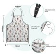 thumbnail image 7 of Fairy Princess Animal Pattern Kids Aprons for Girls and Boys,Adjustable Neck Strap Toddler Aprons for Kids Cooking Baking,23.6"x19", 7 of 7