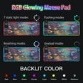 thumbnail image 5 of Wireless Charging Mouse Pad Large RGB Gaming Desk Mat 13 Light Modes Mousepad 31.5x11.8 Forest Mushroom Houses, 5 of 6