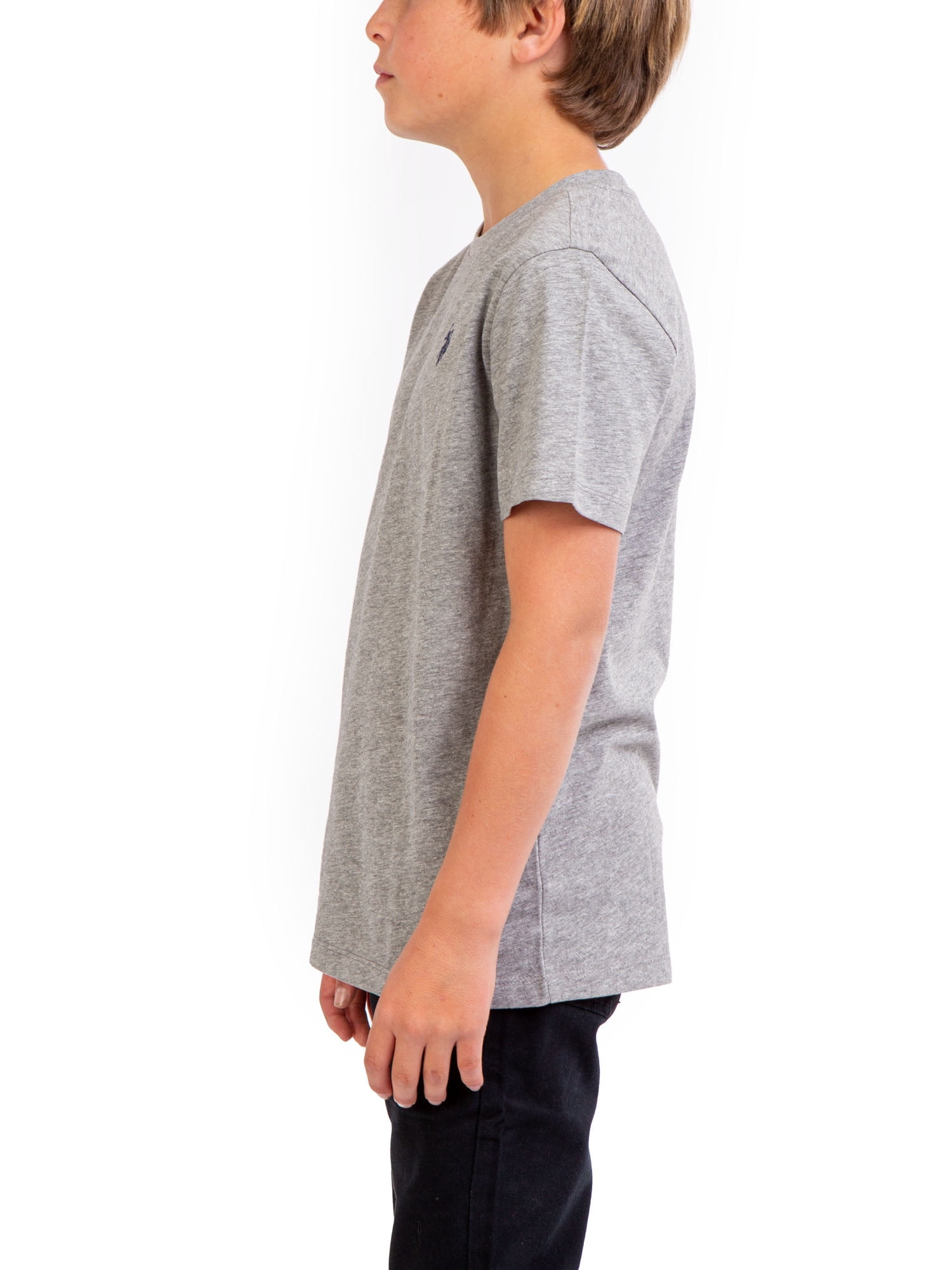 U.S. Polo Assn. Boys Crew Neck Short Sleeve T-Shirt, Size 4-18