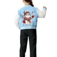 thumbnail image 4 of Staki Christmas Jackets Kids Novelty Christmas Jacket,girls/Girls Ugly Christmas Sweatshirt(Light Blue,3-4 Years), 4 of 7