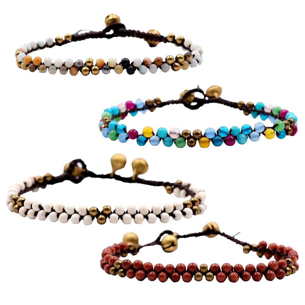 Bracelet Bracelets S  Valentine Beaded Couples Men Present Day Crystal Woven Bead Decorative Decor Wrist Stone Delicate