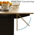 Rolling Kitchen Island with Drop Leaf, Mobile Kitchen Carts on Wheel
