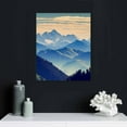 thumbnail image 4 of Nawypu  Mountain Pictures Art Blue Ridge Mountains Wall Decor Woodland Mountain Nature Landscape Pictures Wall Framed For Living Room Bedroom Wall Decor, 4 of 4