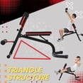 BODY RHYTHM Adjustable Weight Bench, Foldable Roman Chair For