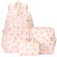 thumbnail image 1 of Mochila JingyuKJ Coquette Bow de nylon rosa para niños, 1 of 6