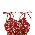 thumbnail image 3 of EIMELI Summer Leopard Print Infant Baby Girls Cotton Rompers Overalls Sleeveless Button Jumpsuits Outfits Kids Clothes Coffee 1-2 Years, 3 of 4