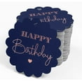 thumbnail image 4 of Inkdotpot Happy Birthday Bottle Tag Real Rose Gold Foil Favor Hang Tags 100 Pack, 4 of 7