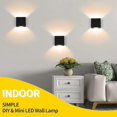 thumbnail image 3 of 2 Pack Led Wall Lights Indoor Up And Down Wall Lights Black 6w Aluminum, 3 of 5