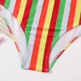 thumbnail image 5 of Toddler Swimsuit Girl S Swimsuit Sport Stripe High Waist Bikini Set Bathing Suit Summer Beach Rash Guard Swimwear Girls Bathing Suit,Size 7 Years-9 Years, 5 of 7