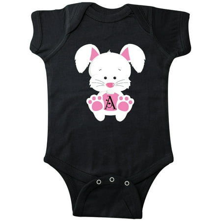

Inktastic Easter Bunny Letter A Monogram Gift Baby Boy or Baby Girl Bodysuit