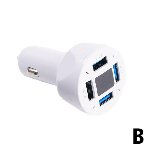 Cargador rápido para coche con 4 puertos USB y adaptador universal para iPhone (nuevo Y7): i S3S1