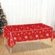 thumbnail image 5 of Mantel navideño con estampados de renos y copos de nieve | Mantel de plástico para fiestas | Decoración festiva para cenas de 275 x 135 cm, 5 of 5