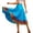 Sky Blue, variant on Costeam Womens Ethnic Print Flowy Midi Skirt Full Elastic High Waist Wide Swing Hem Lightweight Breathable Loose Dance Performance A Line Skirts