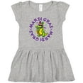 thumbnail image 3 of Inktastic Mardi Gras 2021 Party Alligator Girls Toddler Dress, 3 of 5