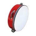 thumbnail image 4 of Handheld Tambourine, No Deformation Firm Structure Percussion Jingle Drum Pleasant Sound Compact Size  For Daily Entertainment, 4 of 8
