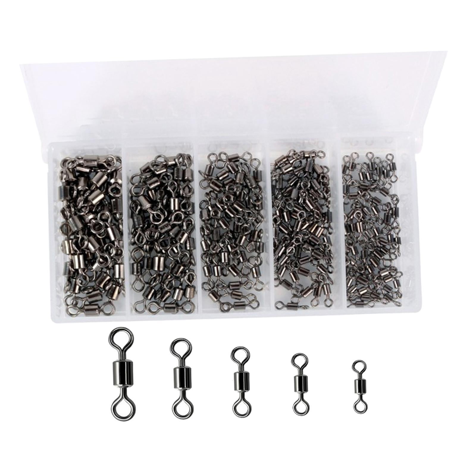 Details about   200pcs Sea Fishing Rig Making Kit With Box Beads Hooks Swivels Snaps Floats Pike 