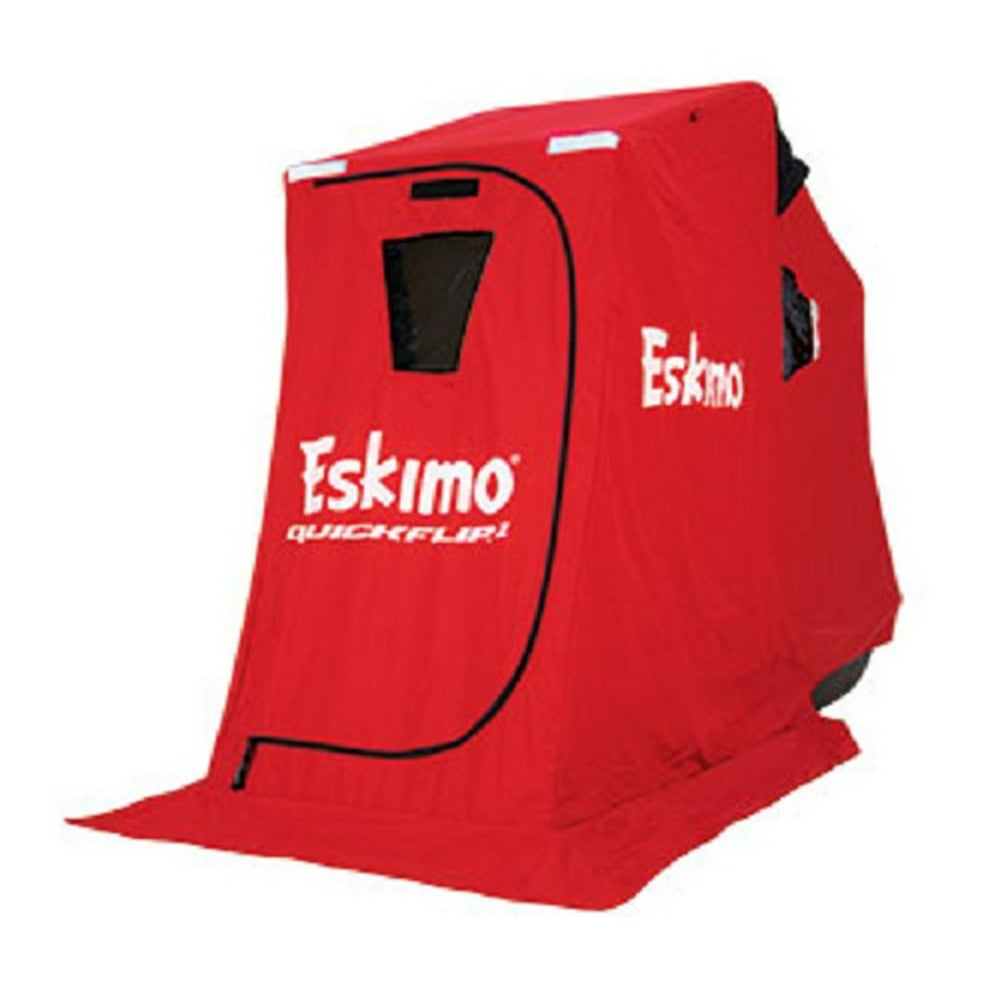 Eskimo QuickFlip 1, 50" Flip Sled Shelter with Tripod Chair, 1 Person