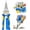 Blue, variant on Pro 8-in-1 Wire Stripper/Cutter with Voltage Tester & Dual Alarms - Heavy Duty 12-250V AC/DC Electrical Tester for Hot/Neutral Wires - Electrician, HVAC, Car Repair Tool (Green)