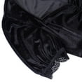 thumbnail image 5 of YM YOUMU Women Lace Velvet Short Puff Sleeves Gothic Mini Dress Black, 5 of 5