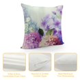 thumbnail image 4 of Chilfamy Purple Flower Blue Hydrangea Pillow Covers-Chinoiserie Summer Cottagecore Floral Aesthetic Decorative Couch Pillow Covers for Living Room, Pillowcases 18x18in, 4 of 5