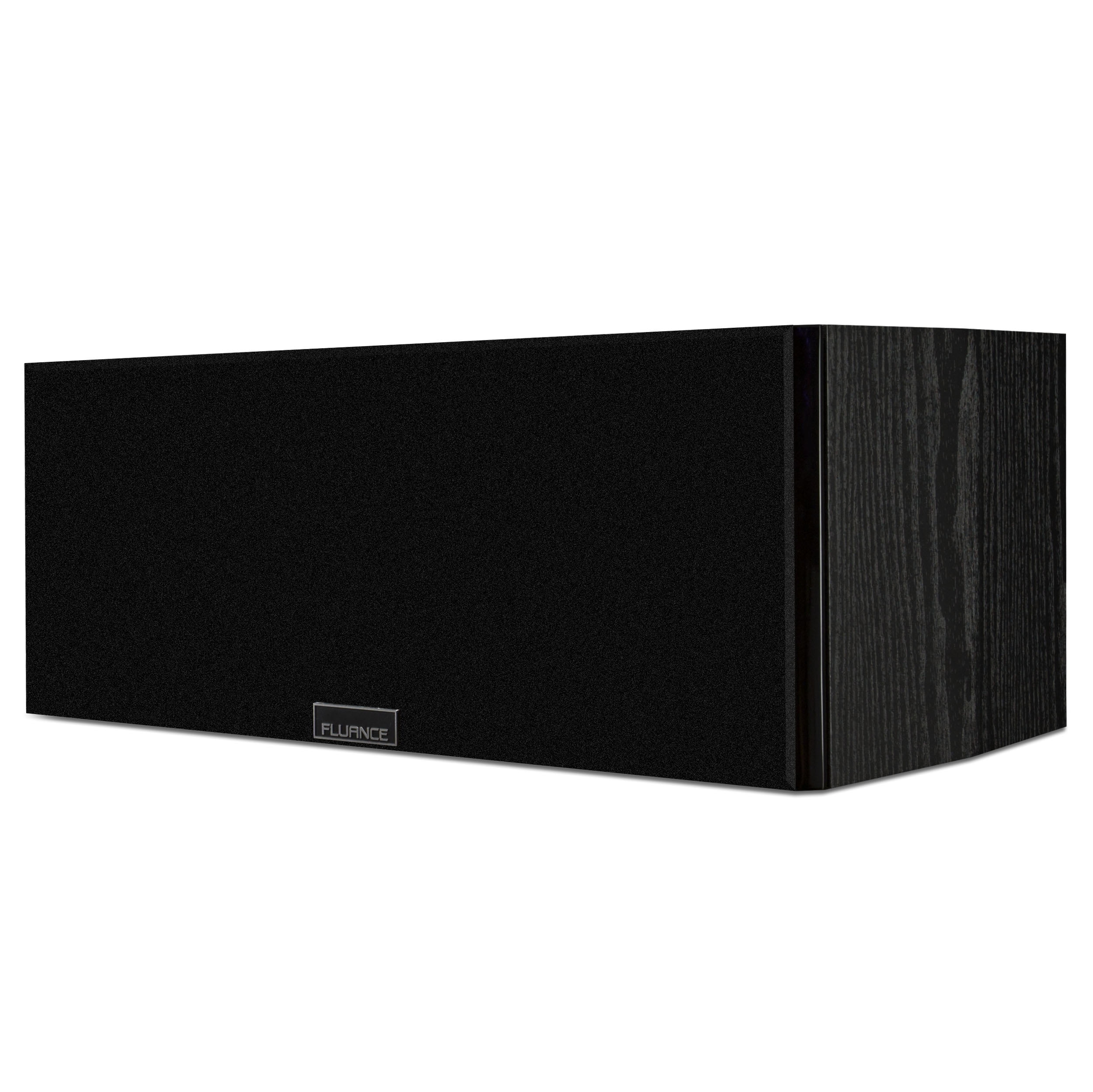 HF51BC Center Black Ash and DB12 Subwoofer Fluance Signature Series Compact Surround Sound Home Theater 5.1 Channel Speaker System Including Two-Way Bookshelf Rear Surround Speakers
