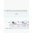 thumbnail image 2 of Ficarrico Colgador de pared para joyería, collar, joyería, aretes, pulseras, gabinete de almacenamiento de acrílico transparente con 12 ganchos de diamantes para dormitorio,, 2 of 7
