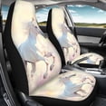 thumbnail image 4 of XYZCANDO Easy Install Car Seat Covers Van Auto Truck, Waterproof Protector Car Front Seat Covers 2 Pack Polyester Fabric Horse Galloping Design, 4 of 10