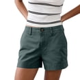 thumbnail image 2 of Bermuda Shorts for Women Summer Cargo Shorts Mid Rise Mini Length with Pockets and Belt Loops Hiking Travel Clothes, XL, 2 of 6