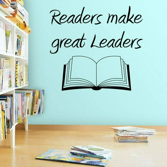 VWAQ Readers Make Great Leaders Wall Decal - Teachers Classroom Learning Decor