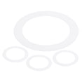 thumbnail image 1 of Uxcell Goof Rings for 4 Inch Recessed Lights, ID 4.25" x OD 6.7", 4 Pcs, White, 1 of 8