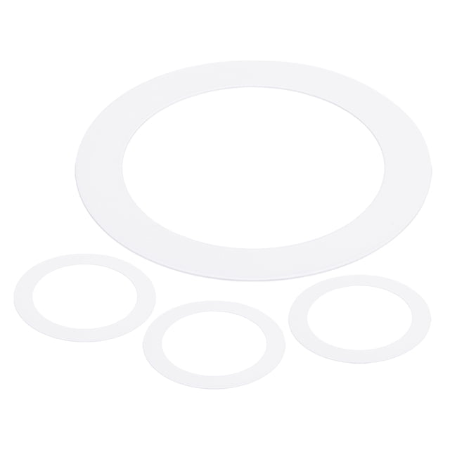 Uxcell Goof Rings for 4 Inch Recessed Lights, ID 4.25" x OD 6.7", 4 Pcs, White