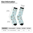 thumbnail image 5 of Yiaed Milk Bottles And Cow Head Print Great elasticity Crew Socks Sports socks for Men and Women, 5 of 5