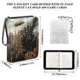 thumbnail image 3 of Game Card Storage Bag Collectible Trading Card Albums The 4-Pocket Card Binder With 50-Page Sleeve Can Hold 400 Game Cards Steampunk Airship, 3 of 6
