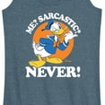 thumbnail image 3 of Disney - Donald Me Sarcastic Never - Women's Racerback Tank Top, 3 of 5