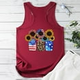 thumbnail image 4 of TDYHUAO American Flag Tank Tops for Women Sunflower Graphic Tees Shirts Casual Sleeveless 4th of July Shirt Patriotic Tops, 4 of 4